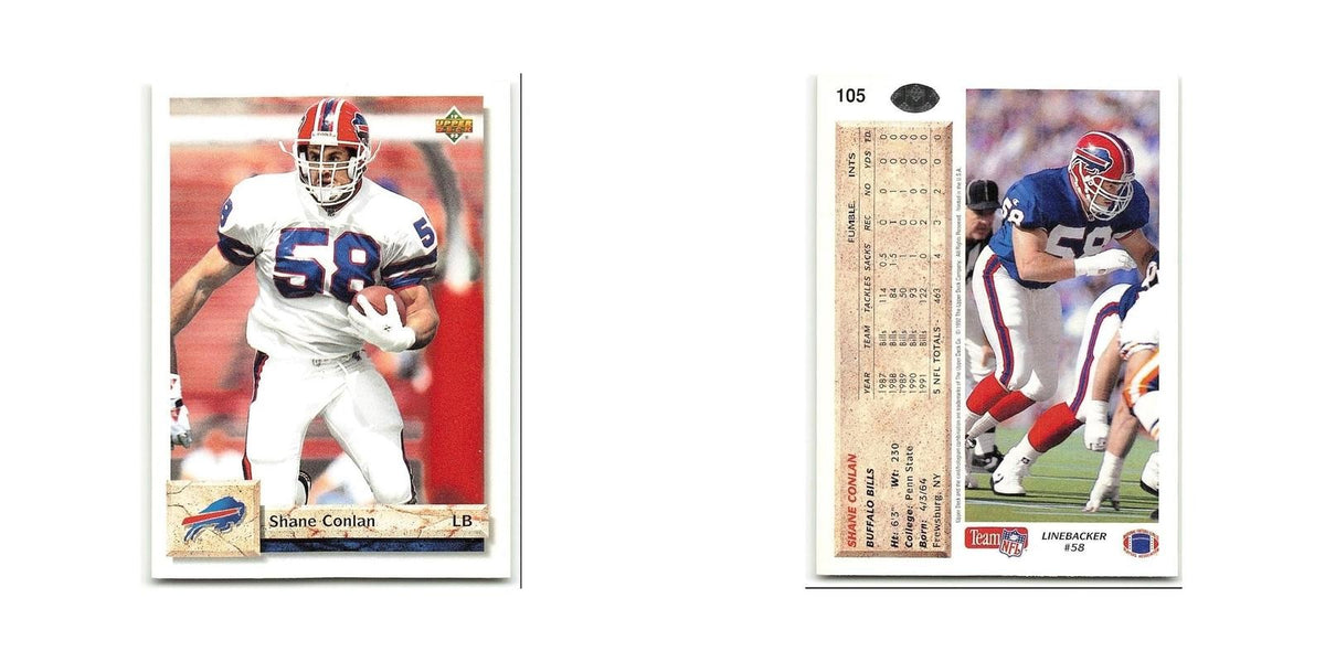 Shane Conlan 1992 Upper Deck #105 Buffalo Bills Football Card NM