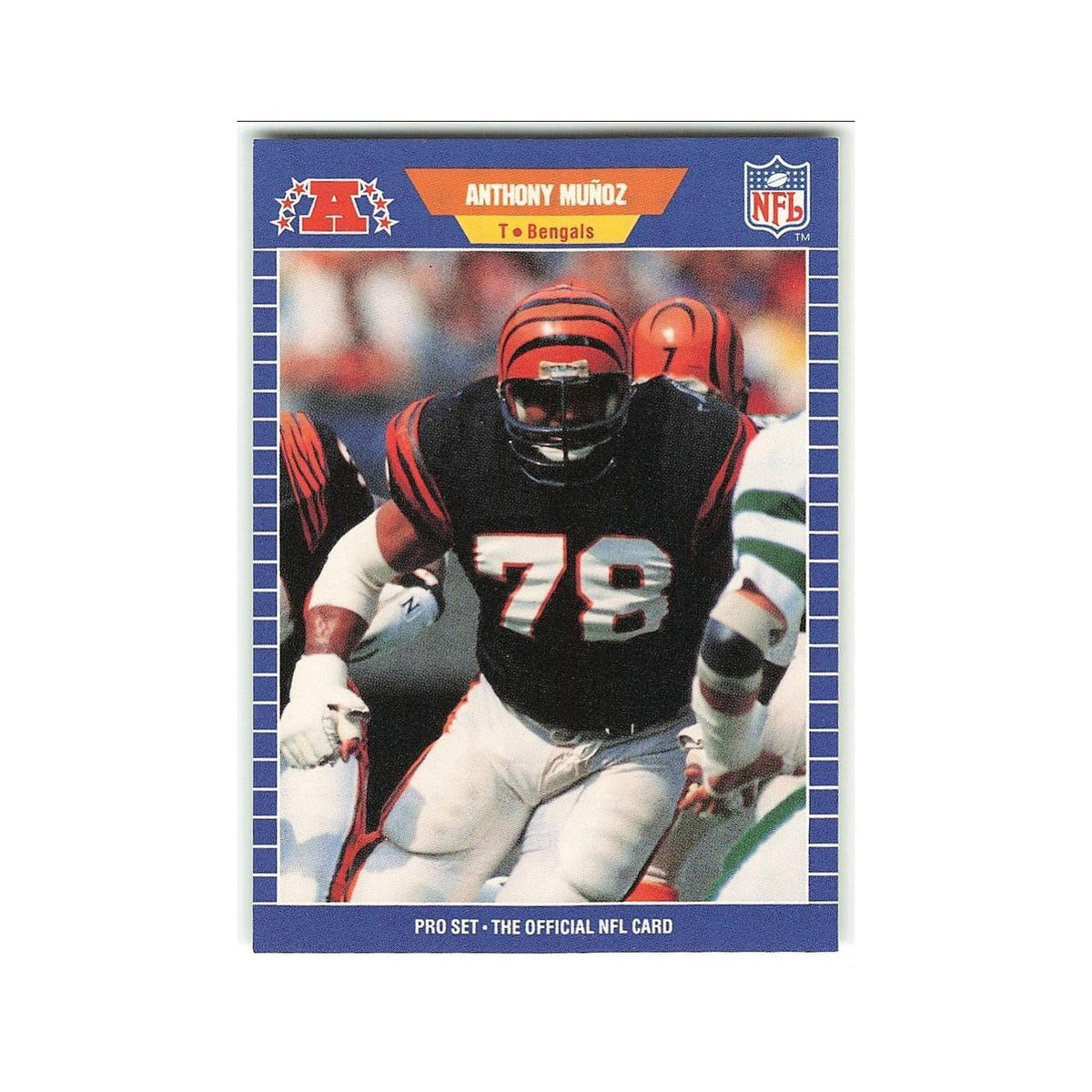 Anthony Munoz 1989 Pro Set #66 Cincinnati Bengals Football Card NM