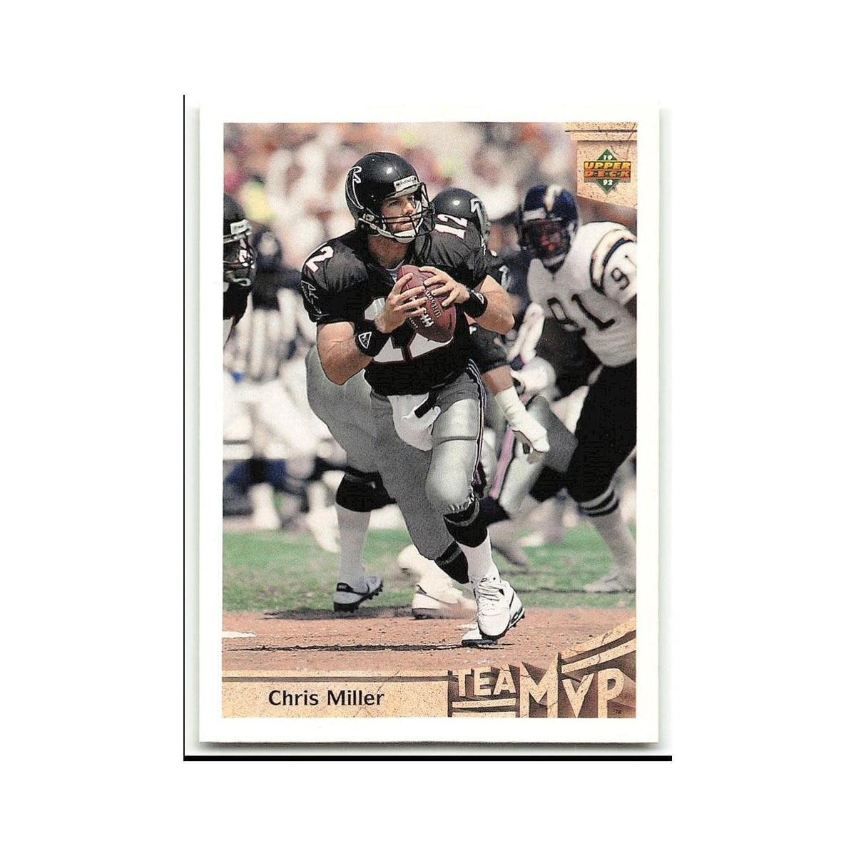 Chris Miller 1992 Upper Deck #364 Atlanta Falcons Football Card NM