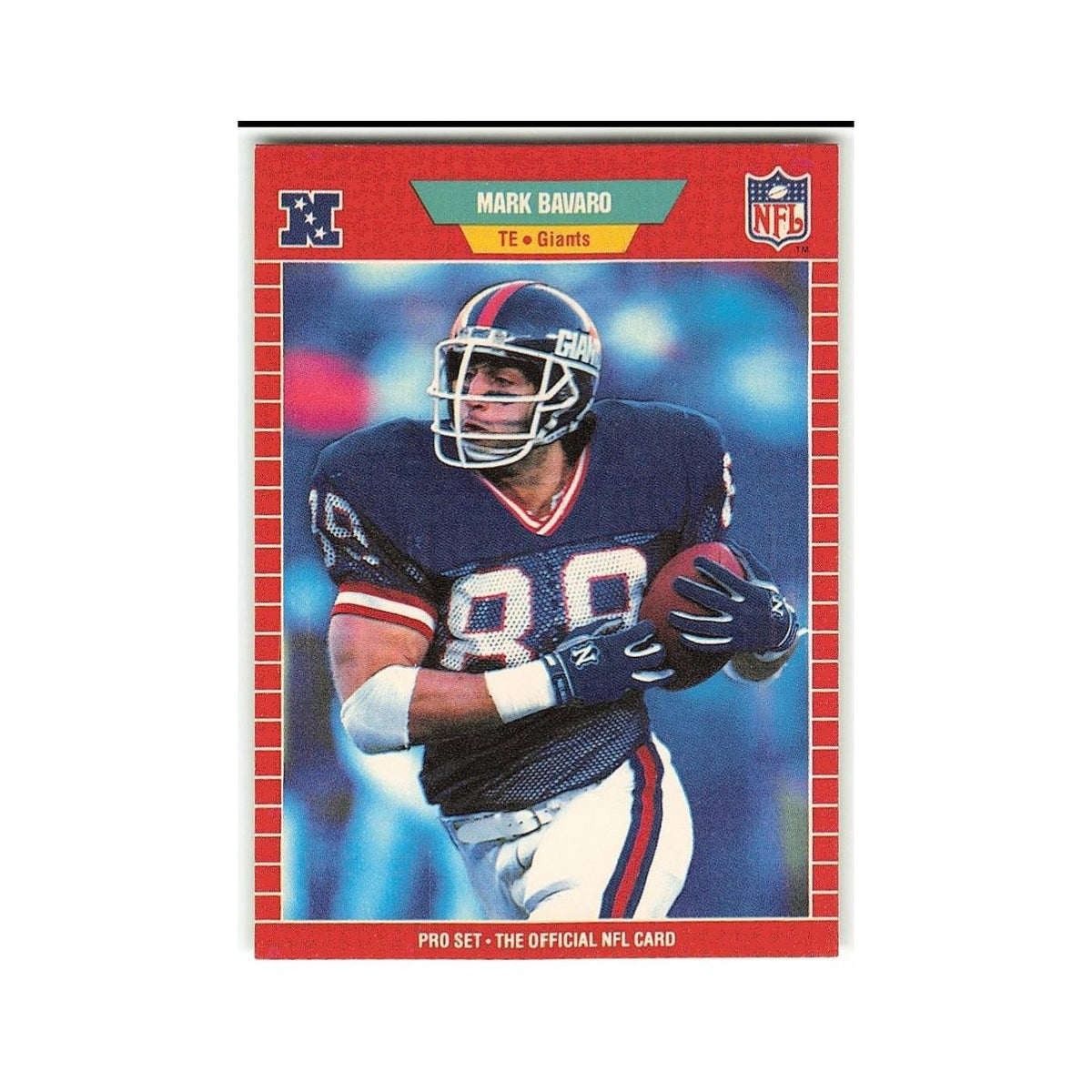 Mark Bavaro 1989 Pro Set #281 New York Giants Football Card NM