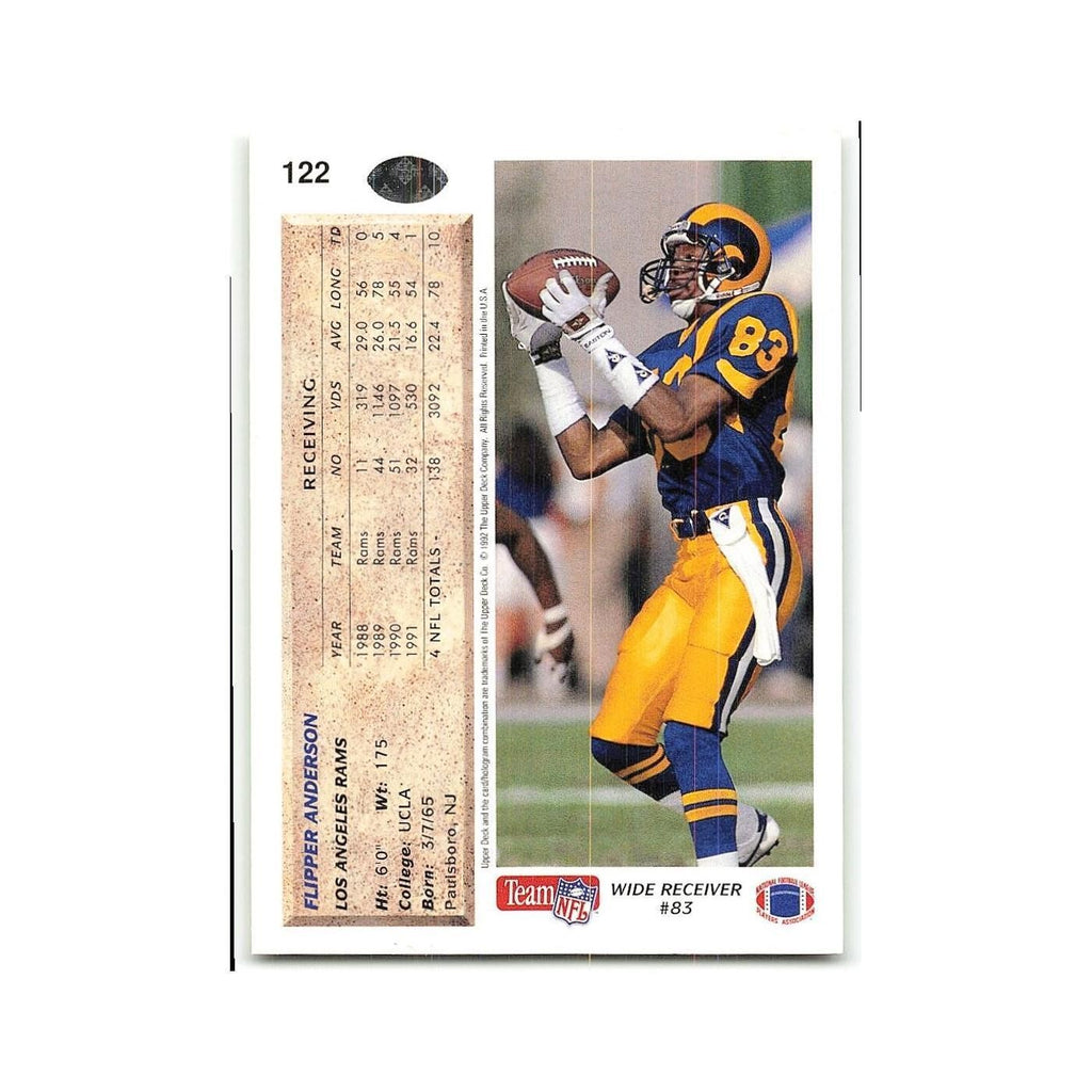 Flipper Anderson 1992 Upper Deck #122 Los Angeles Rams Football Card NM