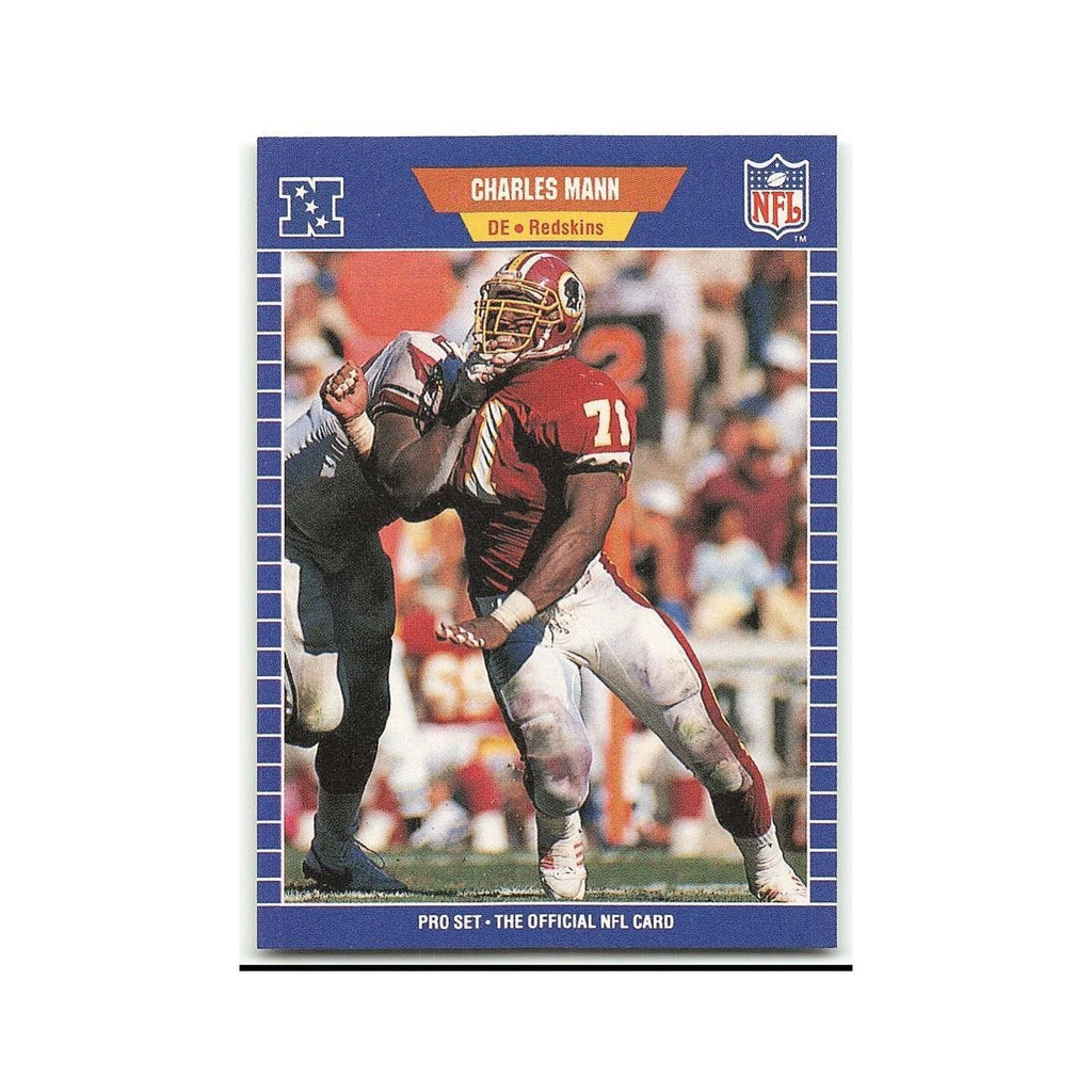 Charles Mann 1989 Pro Set #429 Washington Redskins Football Card NM