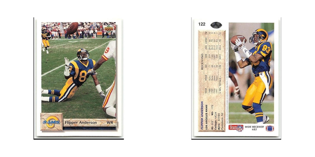 Flipper Anderson 1992 Upper Deck #122 Los Angeles Rams Football Card NM
