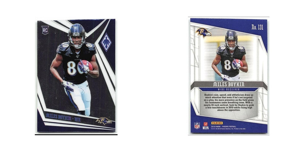 Miles Boykin Rookie 2019 Panini Phoenix #131 Baltimore Ravens Football Card NM