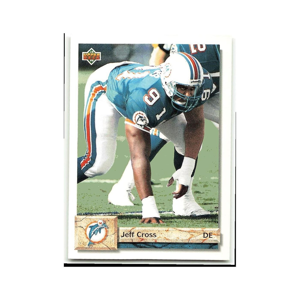 Jeff Cross 1992 Upper Deck #118 Miami Dolphins Football Card NM