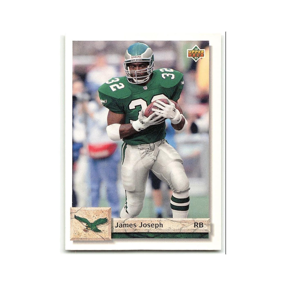 James Joseph 1992 Upper Deck #388 Philadelphia Eagles Football Card NM