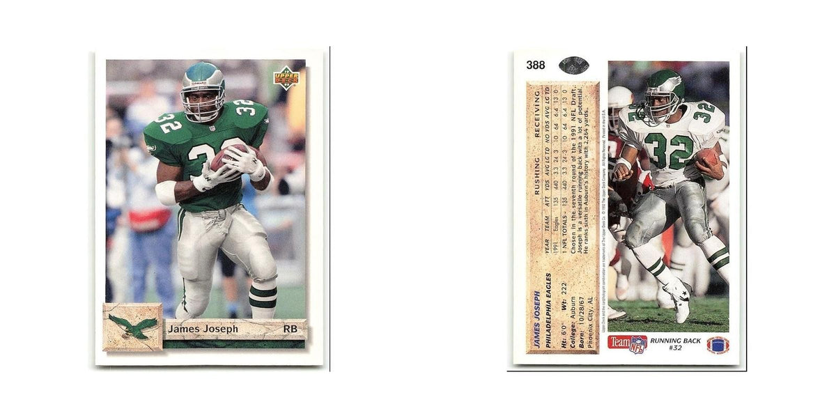 James Joseph 1992 Upper Deck #388 Philadelphia Eagles Football Card NM