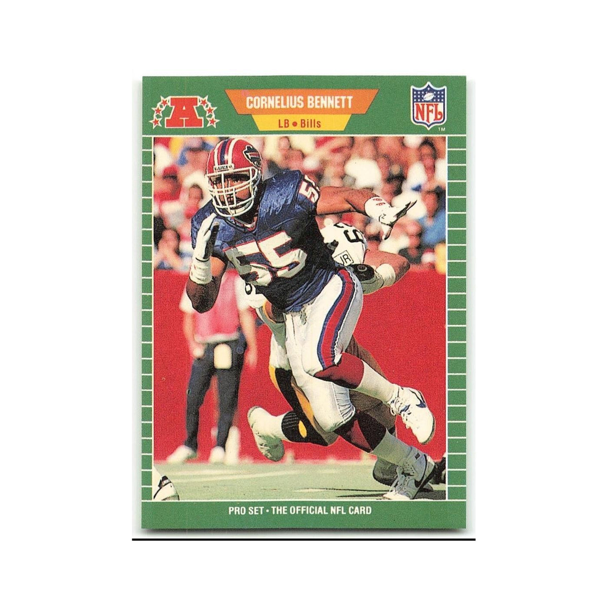 Cornelius Bennett 1989 Pro Set #17 Buffalo Bills Football Card NM