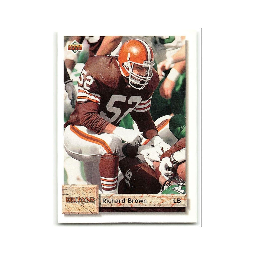 Richard Brown Rookie 1992 Upper Deck #70 Cleveland Browns Football Card NM