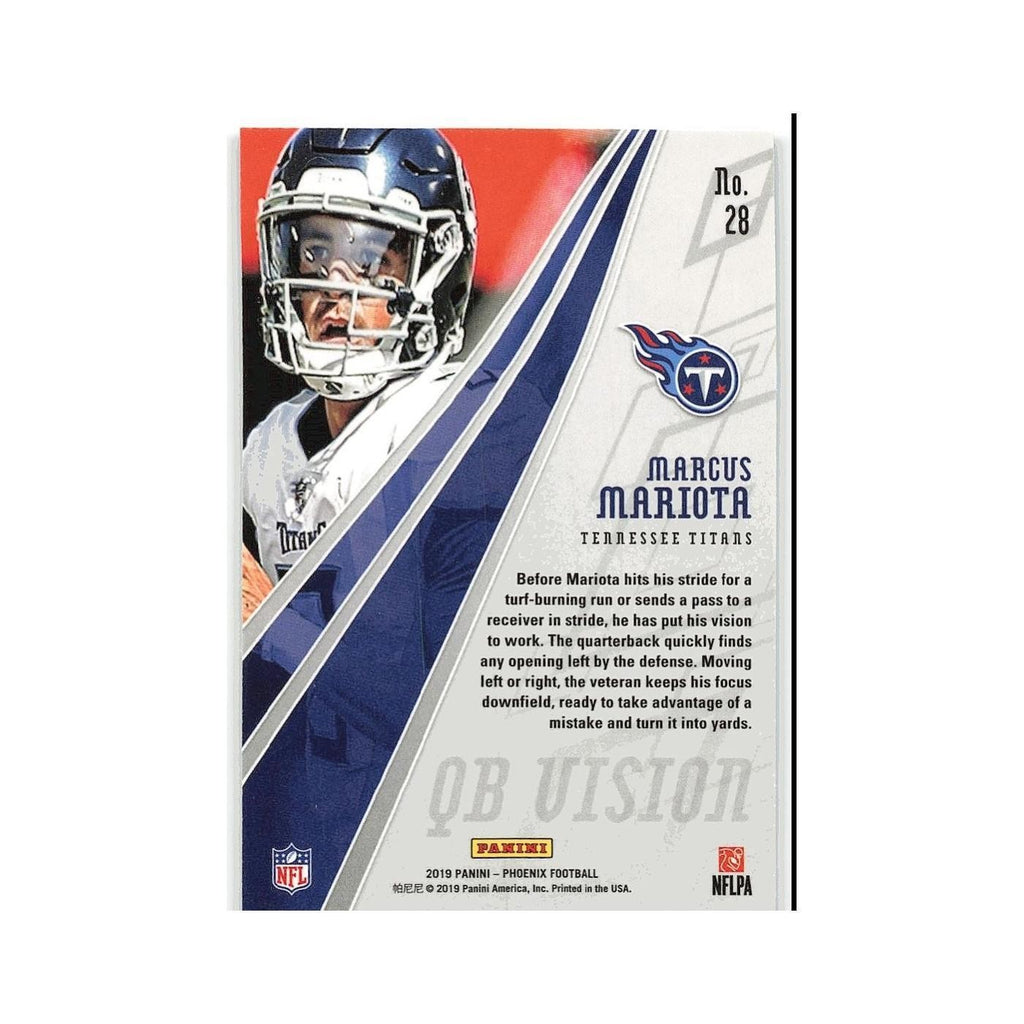Marcus Mariota 2019 Panini Phoenix QB Vision #28 Tennessee Titans NM