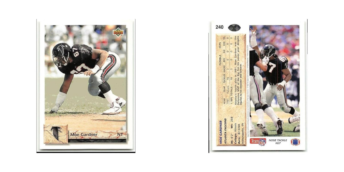 Moe Gardner 1992 Upper Deck #240 Atlanta Falcons Football Card NM
