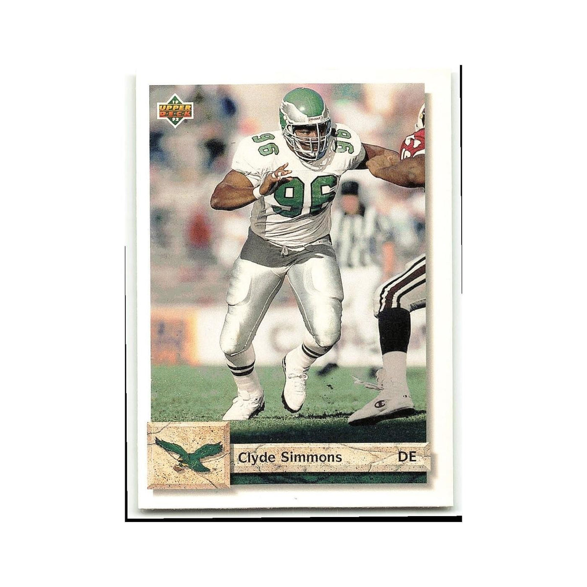Clyde Simmons 1992 Upper Deck #269 Philadelphia Eagles Football Card NM