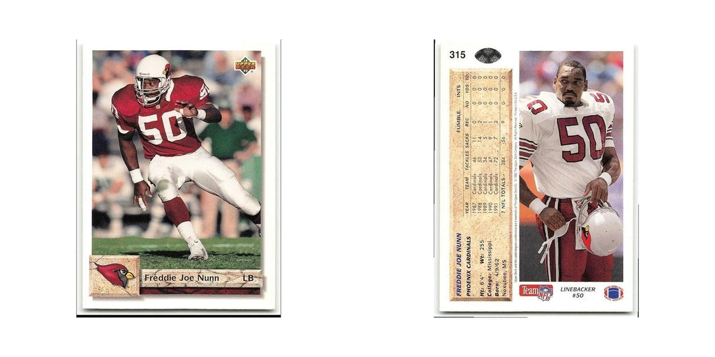 Freddie Joe Nunn 1992 Upper Deck #315 Phoenix Cardinals Football Card NM