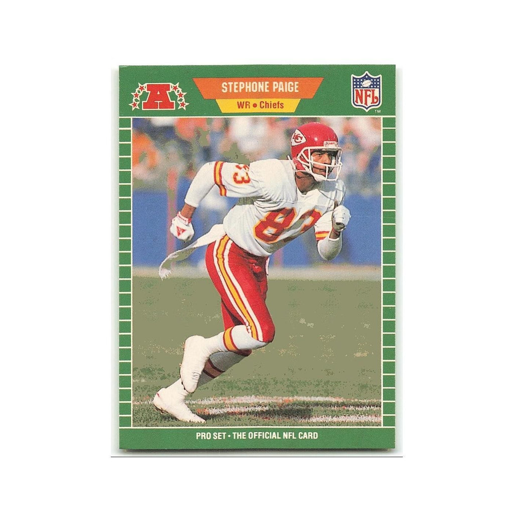 Stephone Paige 1989 Pro Set #177 Kansas City Chiefs Football Card NM