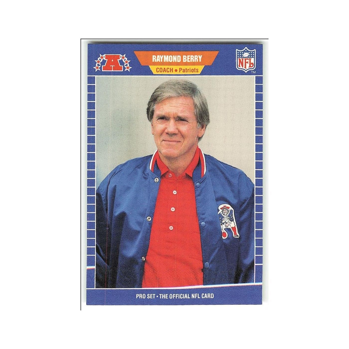 Raymond Berry 1989 Pro Set #260A New England Patriots Football Card NM