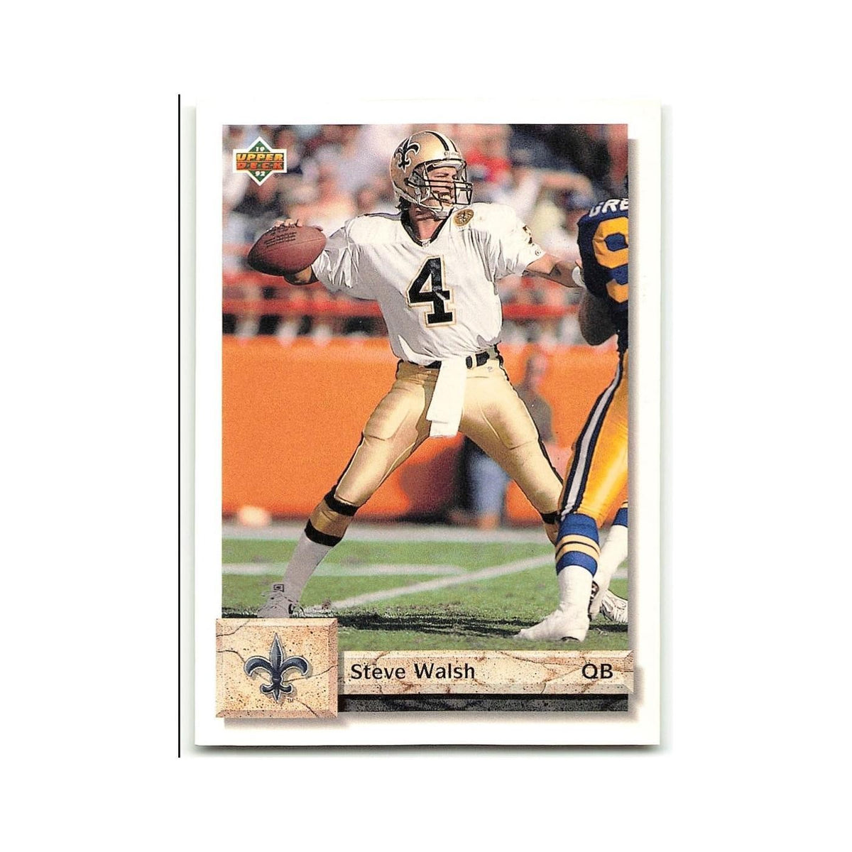 Steve Walsh 1992 Upper Deck #239 New Orleans Saints Football Card NM