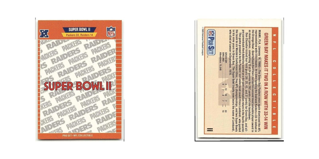 Super Bowl XIV 1989 Pro Set #14 Pittsburgh Steelers/Los Angeles Rams NM