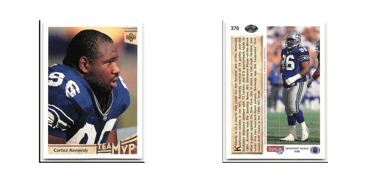 Cortez Kennedy 1992 Upper Deck #376 Seattle Seahawks Football Card NM