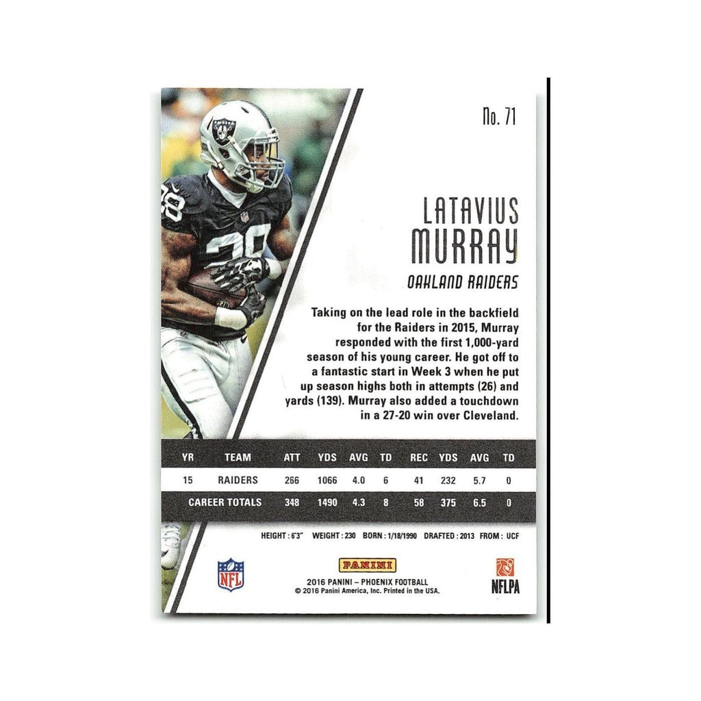 Latavius Murray 2016 Panini Phoenix Pink #71 Oakland Raiders Football Card NM
