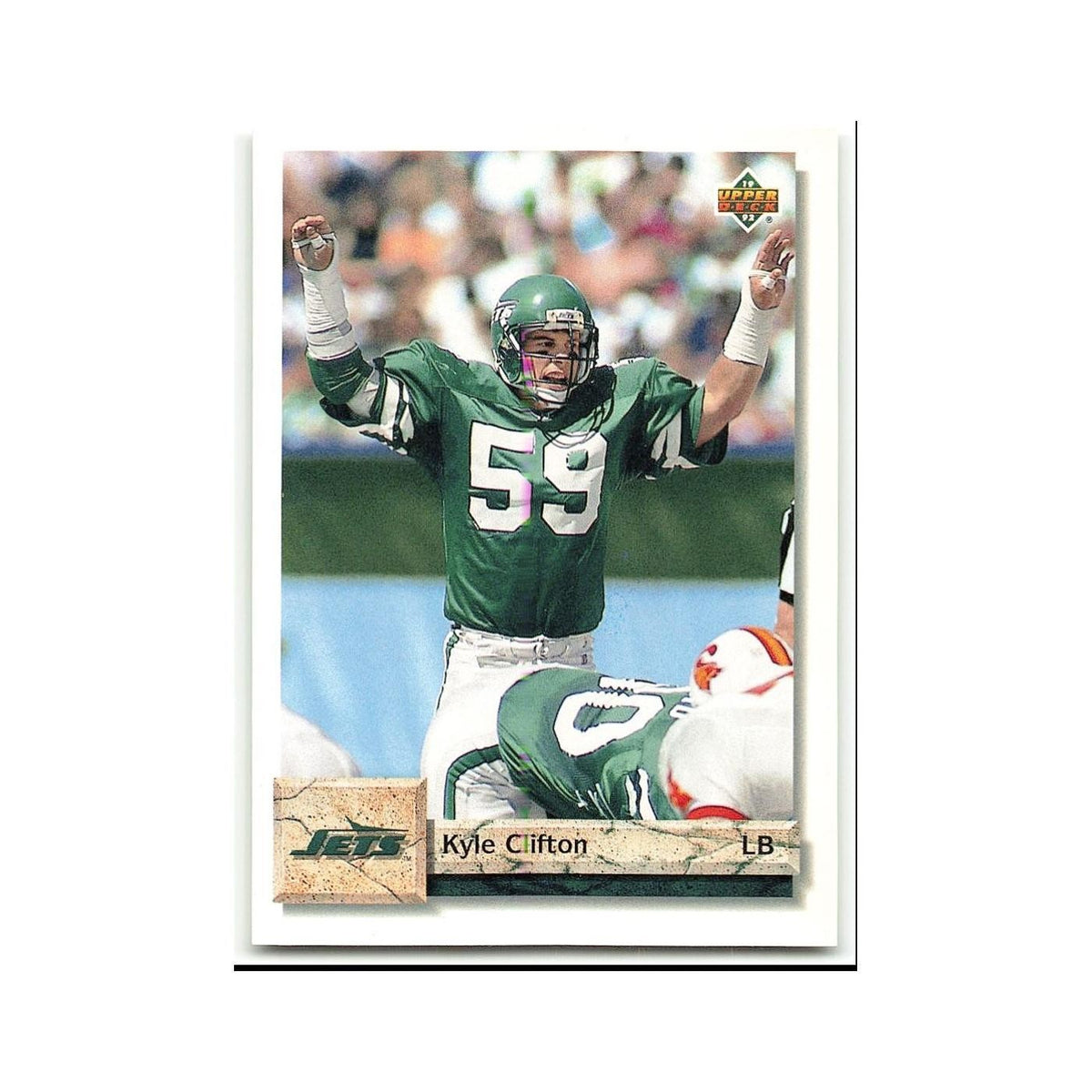 Kyle Clifton 1992 Upper Deck #204 New York Jets Football Card NM