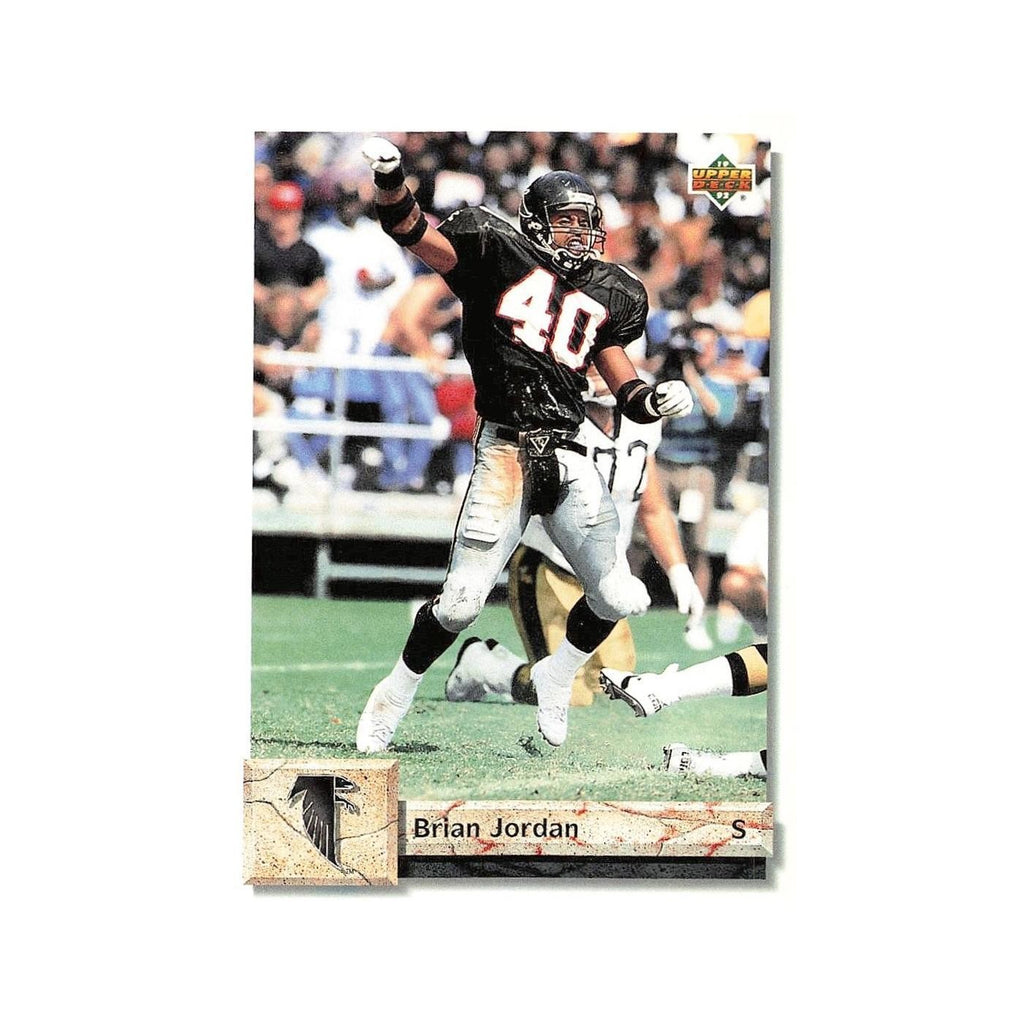 Brian Jordan 1992 Upper Deck #140 Atlanta Falcons Football Card NM