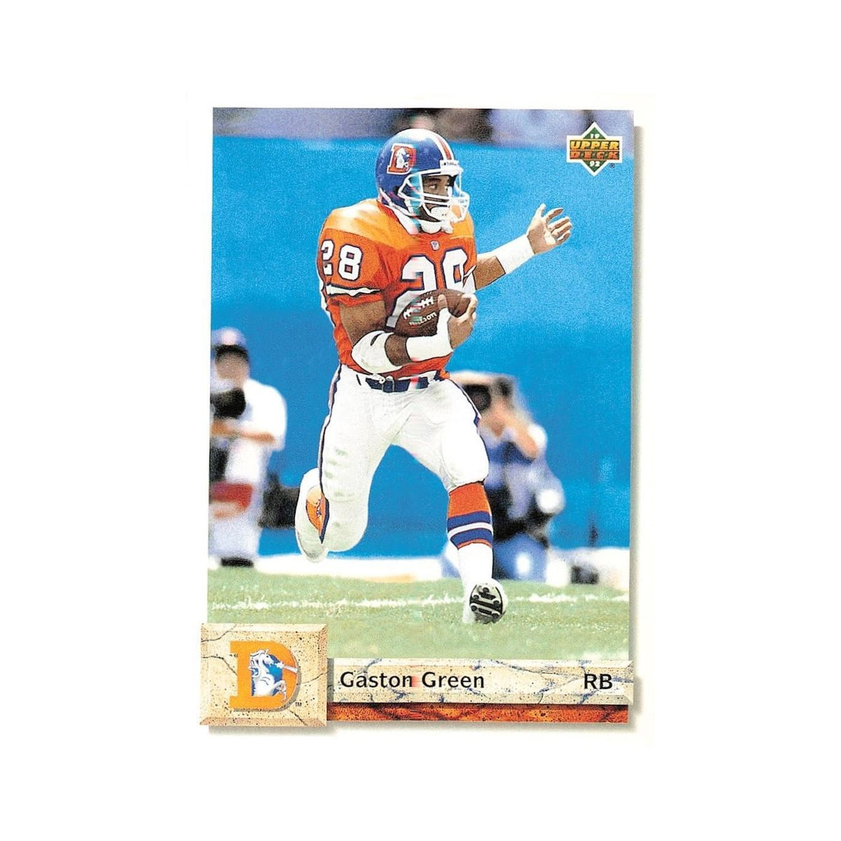 Gaston Green 1992 Upper Deck #196 Denver Broncos Football Card NM