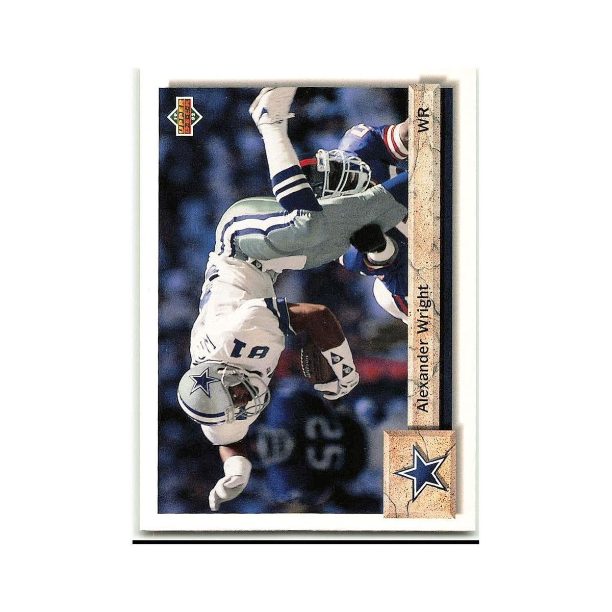 Alexander Wright 1992 Upper Deck #323 Dallas Cowboys Football Card NM