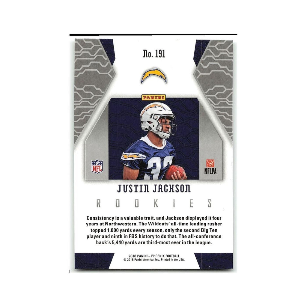 Justin Jackson Rookie 2018 Panini Phoenix #191 Los Angeles Chargers NM