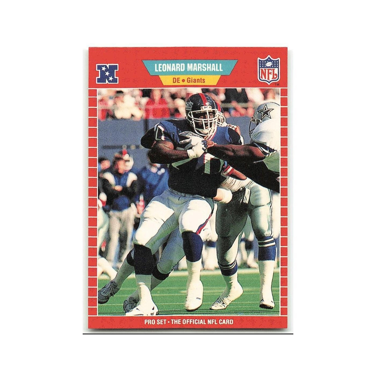 Leonard Marshall 1989 Pro Set #288 New York Giants Football Card NM