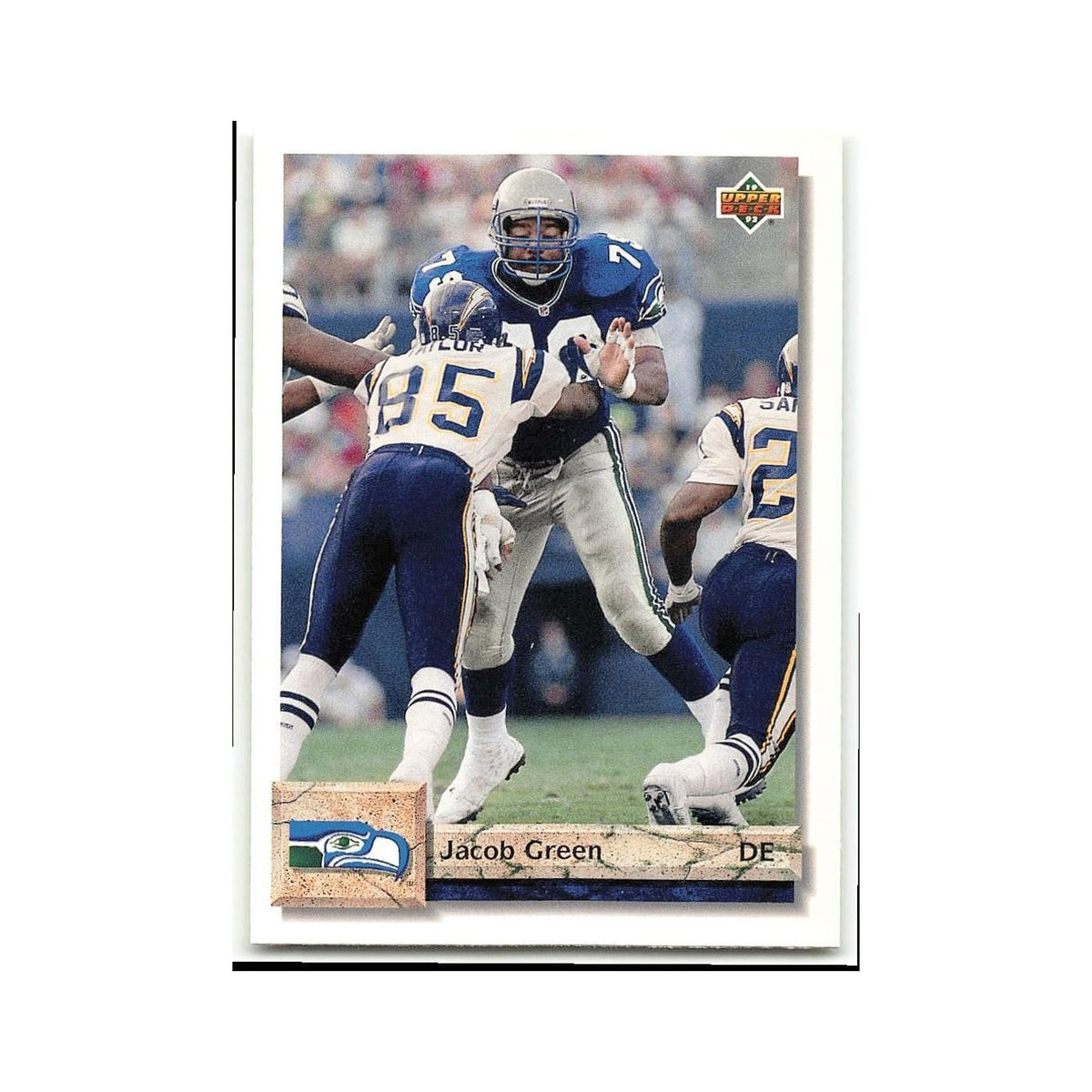 Jacob Green 1992 Upper Deck #312 Seattle Seahawks Football Card NM