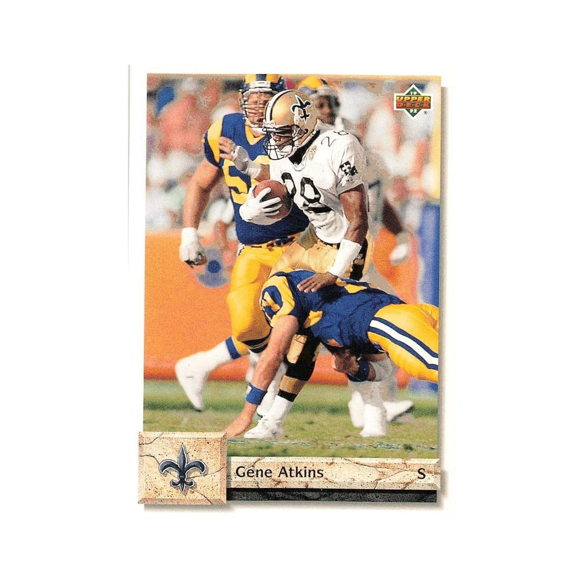 Gene Atkins 1992 Upper Deck #174 New Orleans Saints Football Card NM