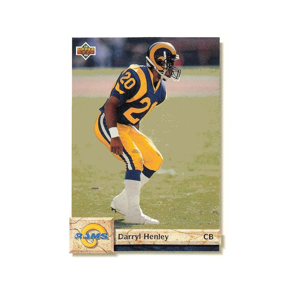 Darryl Henley 1992 Upper Deck #226 Los Angeles Rams Football Card NM