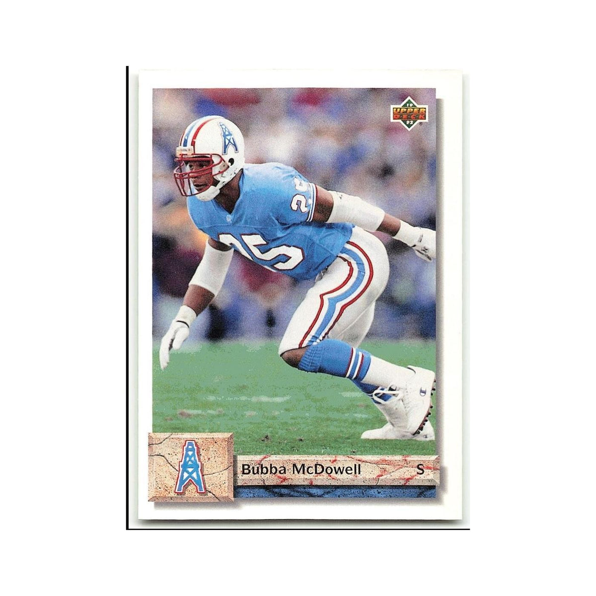 Bubba McDowell 1992 Upper Deck #131 Houston Oilers Football Card NM