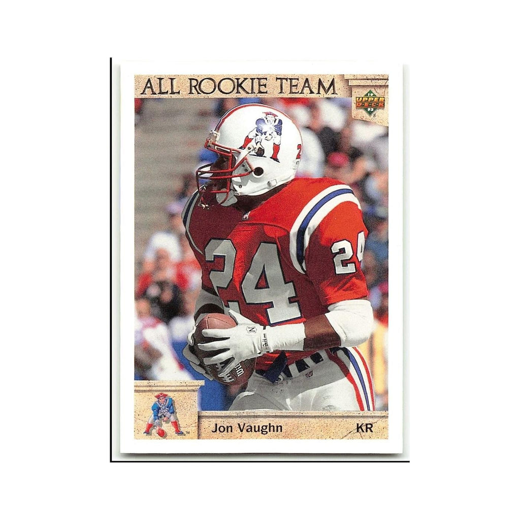 Jon Vaughn 1992 Upper Deck #55 New England Patriots Football Card NM