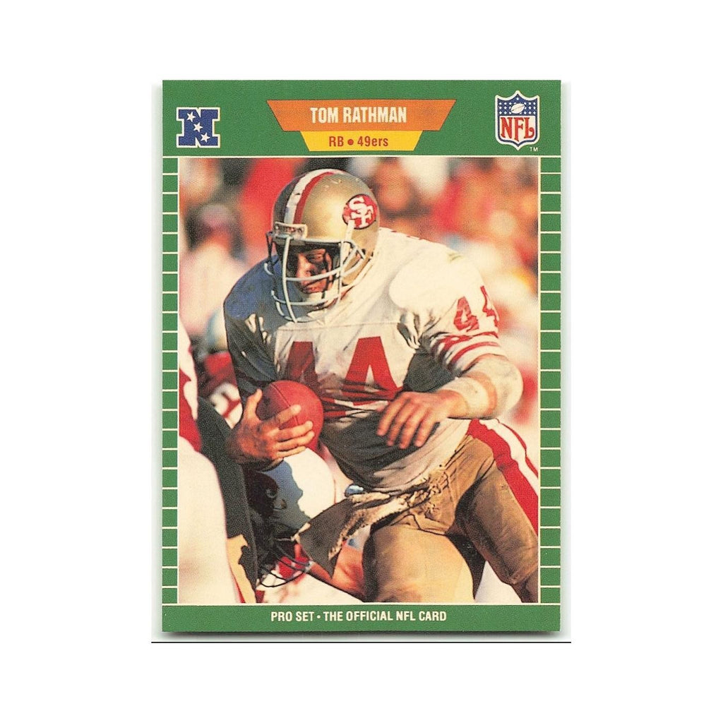 Tom Rathman 1989 Pro Set #382 San Francisco 49ers Football Card NM