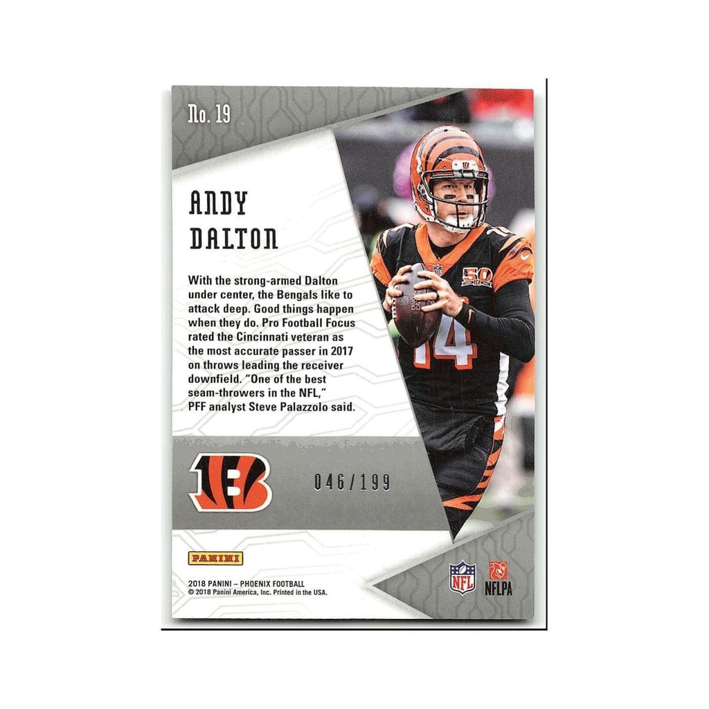Andy Dalton #/199 2018 Panini Phoenix QB Vision Pink #19 Cincinnati Bengals NM