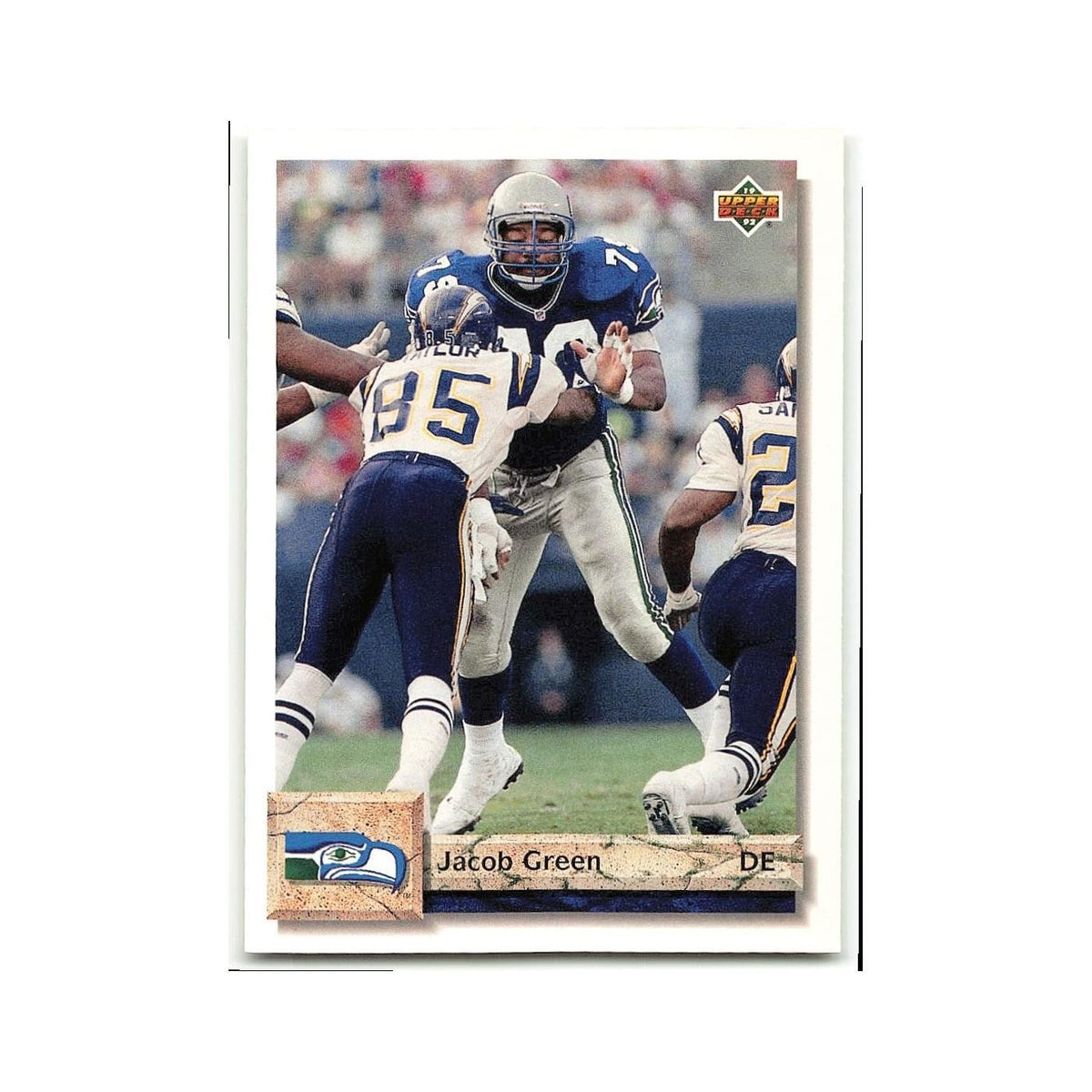 Jacob Green 1992 Upper Deck #312 Seattle Seahawks Football Card NM