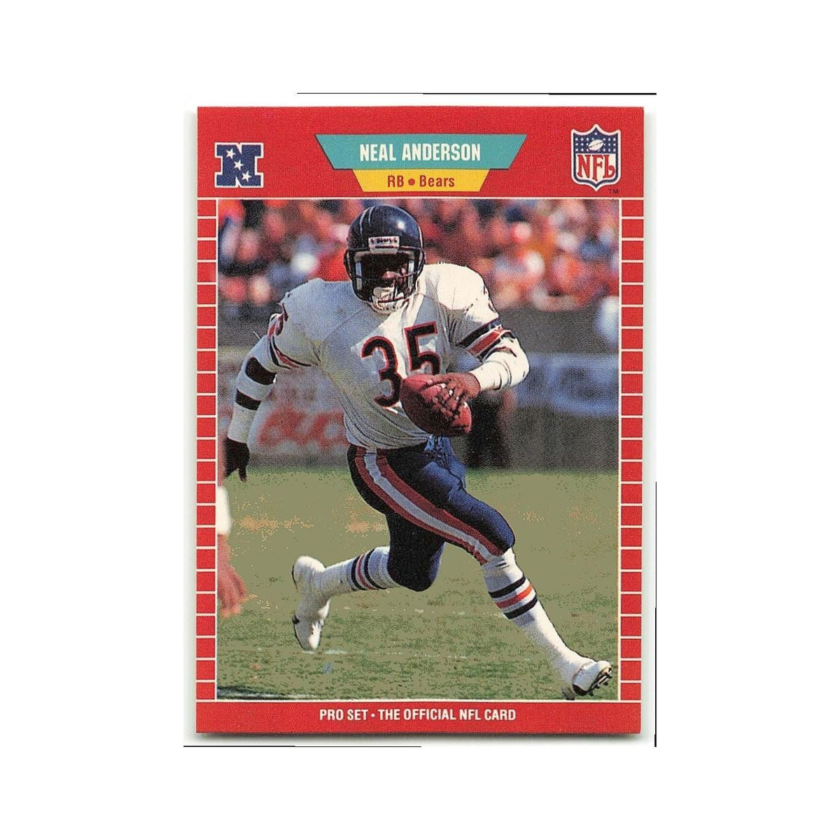 Neal Anderson 1989 Pro Set #35 Chicago Bears Football Card NM