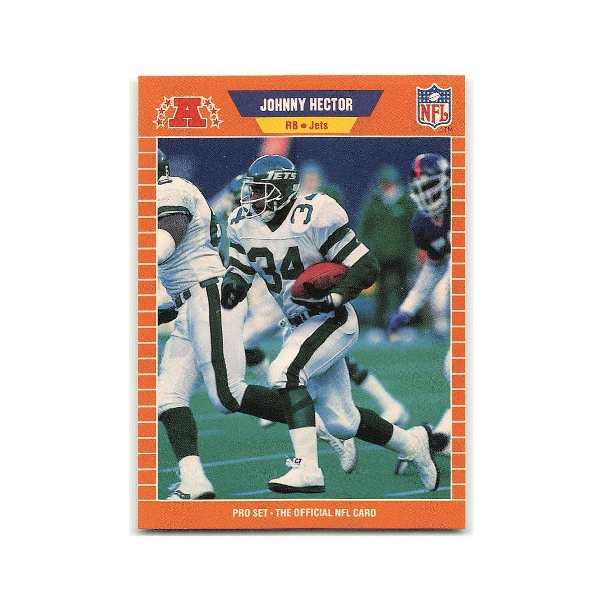 Johnny Hector 1989 Pro Set #298 New York Jets Football Card NM