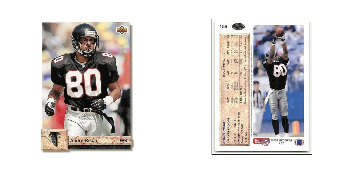Andre Rison 1992 Upper Deck #156 Atlanta Falcons Football Card NM