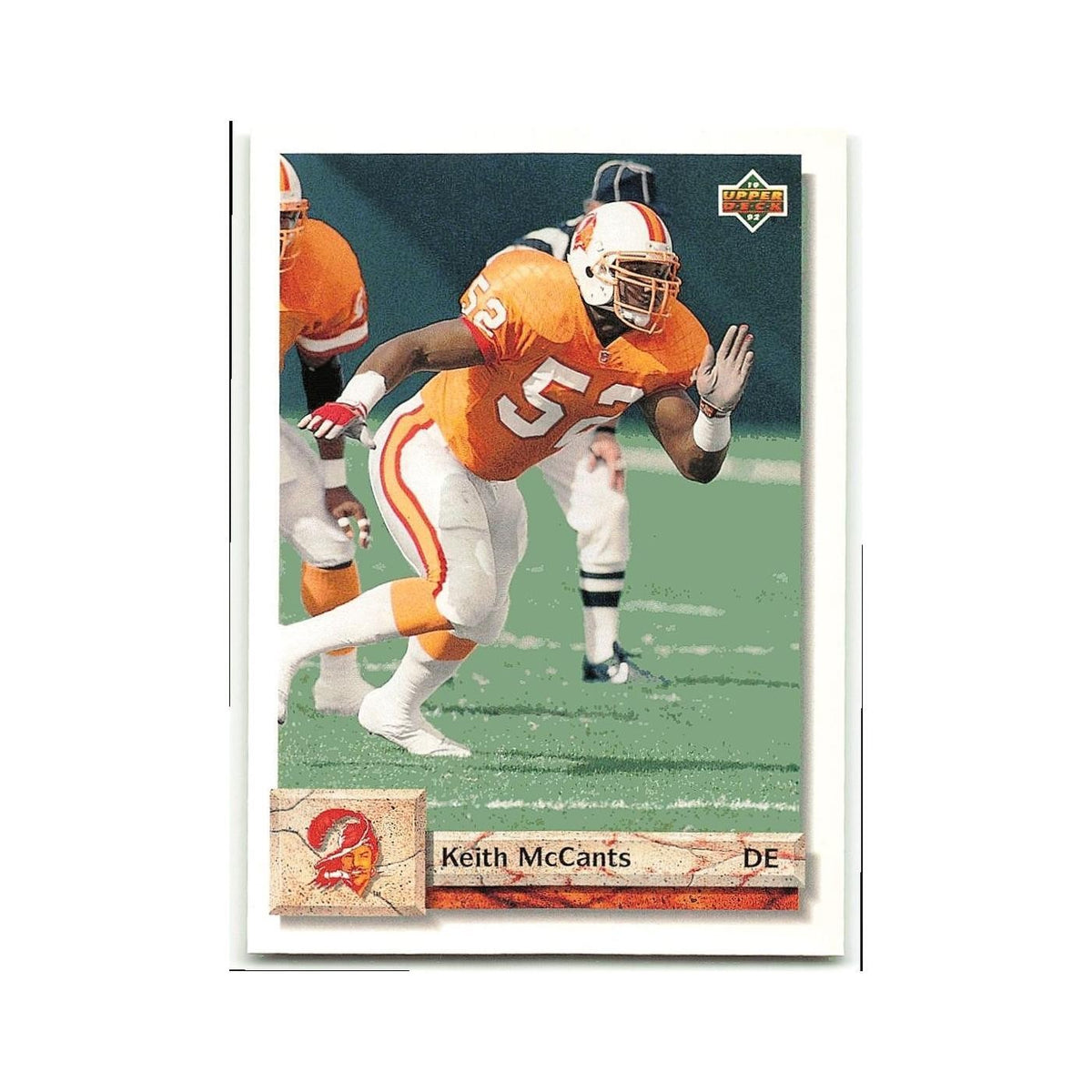 Keith McCants 1992 Upper Deck #340 Tampa Bay Buccaneers Football Card NM