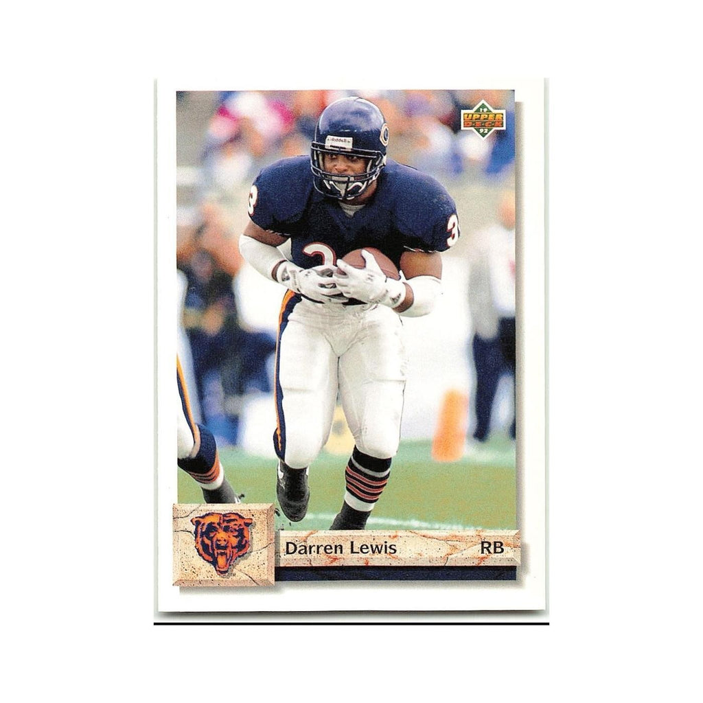 Darren Lewis 1992 Upper Deck #208 Chicago Bears Football Card NM