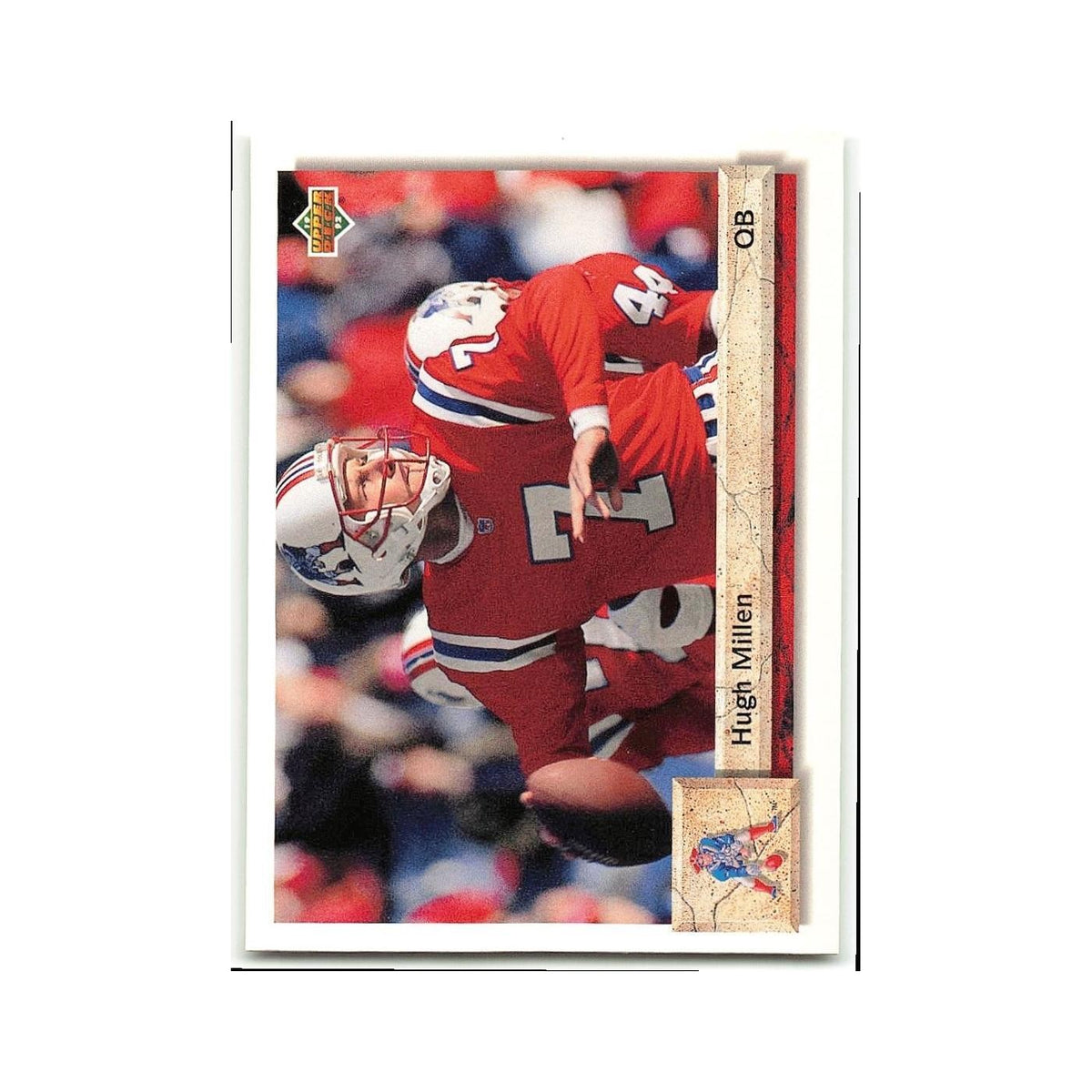 Hugh Millen 1992 Upper Deck #228 New England Patriots Football Card NM
