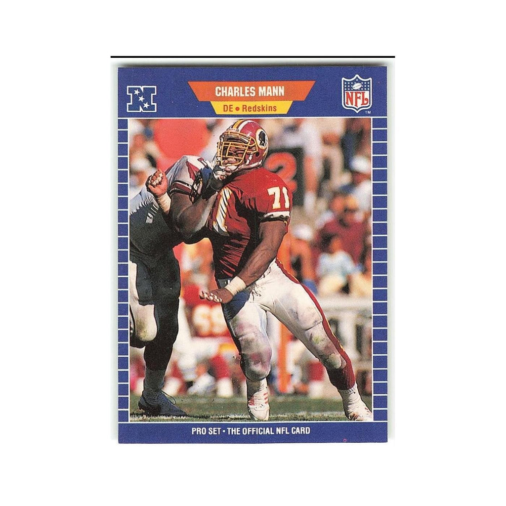 Charles Mann 1989 Pro Set #429 Washington Redskins Football Card NM