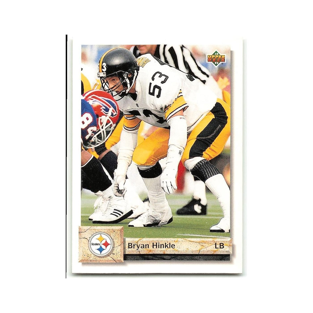 Bryan Hinkle 1992 Upper Deck #184 Pittsburgh Steelers Football Card NM