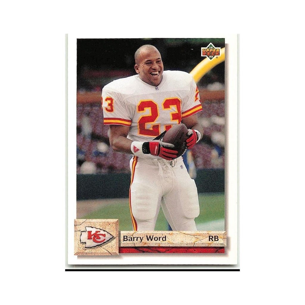 Barry Word 1992 Upper Deck #380 Kansas City Chiefs Football Card NM