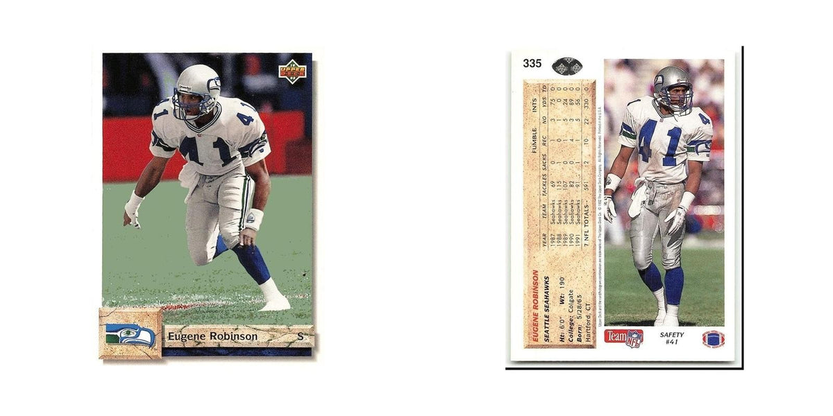 Eugene Robinson 1992 Upper Deck #335 Seattle Seahawks Football Card NM