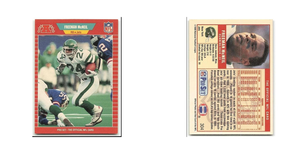 Freeman McNeil 1989 Pro Set #304 New York Jets Football Card NM