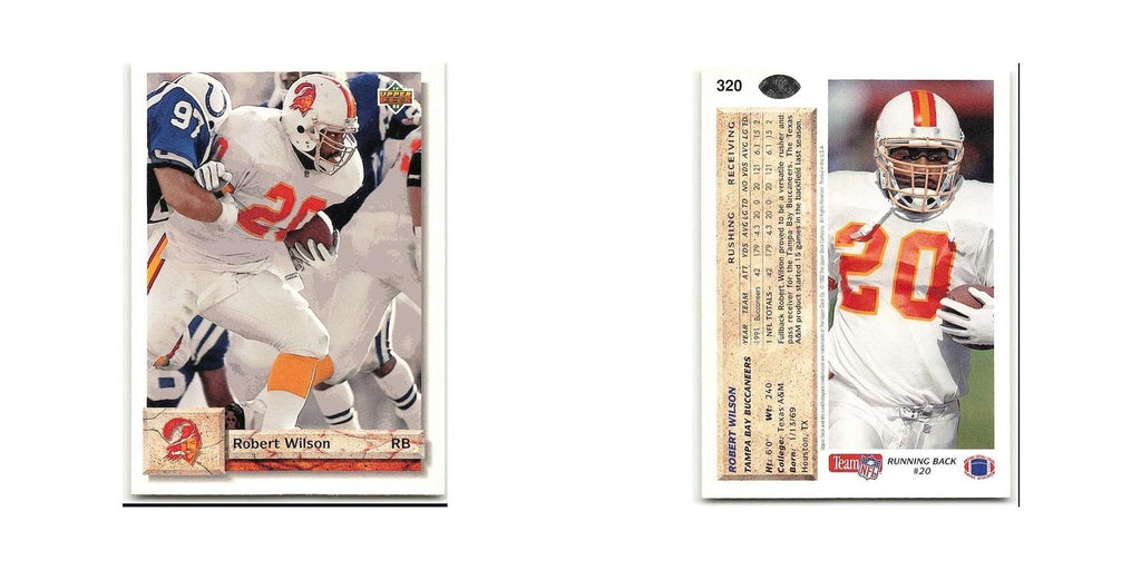 Robert Wilson 1992 Upper Deck #320 Tampa Bay Buccaneers Football Card NM
