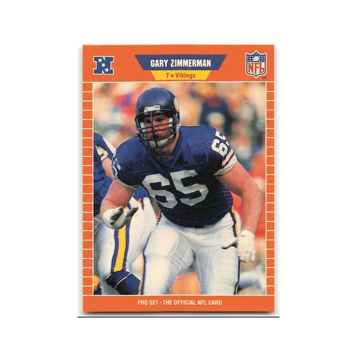 Gary Zimmerman 1989 Pro Set #242 Minnesota Vikings Football Card NM